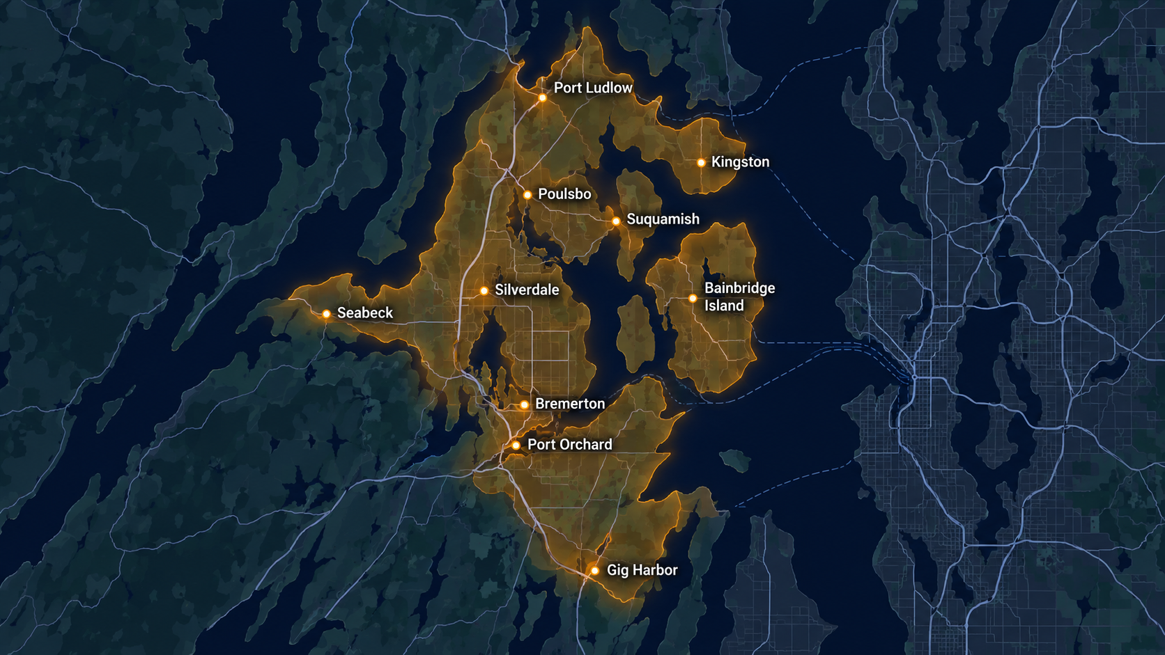 Serval Plumbing service area across Kitsap County and nearby communities